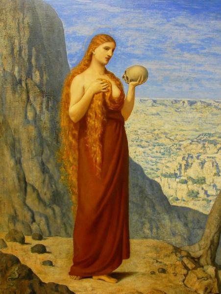 Mary Magdalene In The Desert by Pierre Puvis De Chavannes