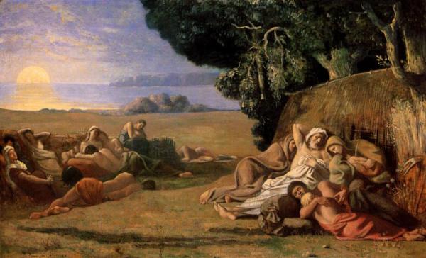 Sleeping by Pierre Puvis De Chavannes