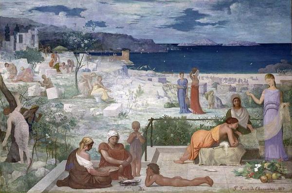 The Greek Colony, Marseille by Pierre Puvis De Chavannes Oil Painting Reproductions
