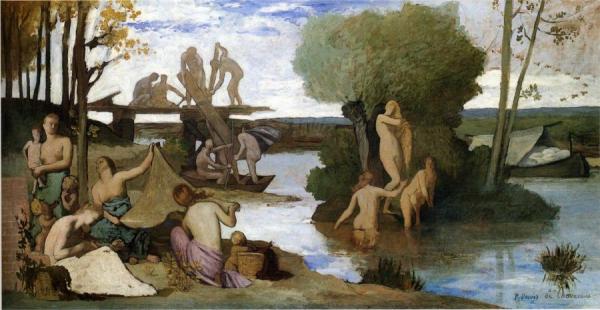 The River by Pierre Puvis De Chavannes
