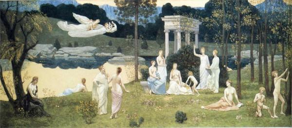 The Sacred Wood Cherished By The Arts And The Muses by Pierre Puvis De Chavannes