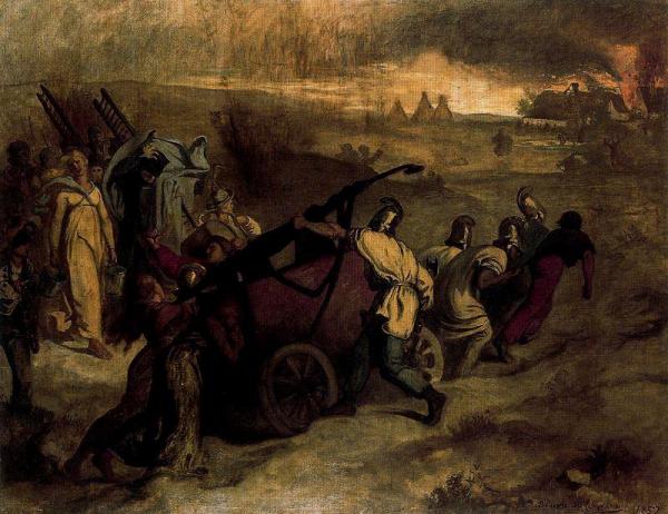 The Village Firemen by Pierre Puvis De Chavannes Oil Painting Reproductions