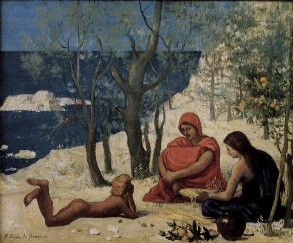 The White Rocks by Pierre Puvis De Chavannes