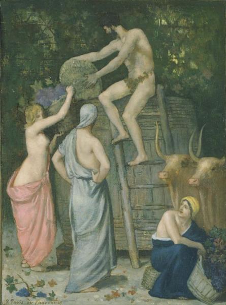 The Wine Press by Pierre Puvis De Chavannes