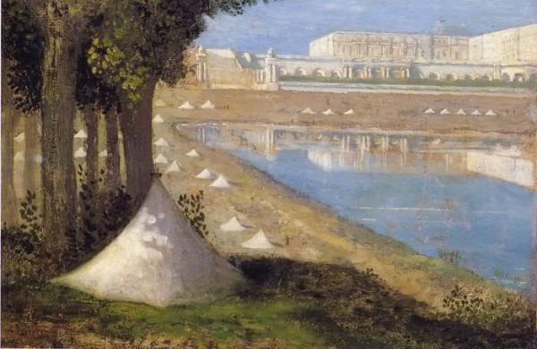 Vue Sur Le Château De Versailles Et L'orangerie by Pierre Puvis De Chavannes