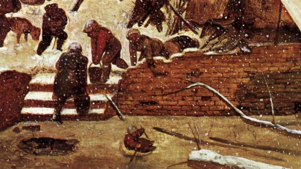 Adoration Of The Kings In The Snow (detail) by Pieter Bruegel The Elder