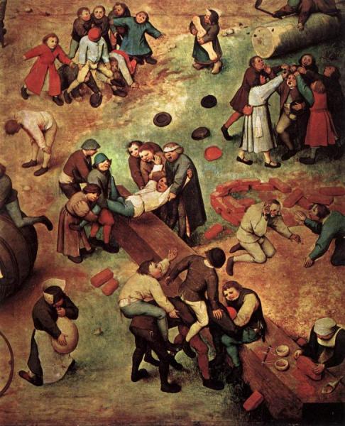 Children's Games (detail) by Pieter Bruegel The Elder