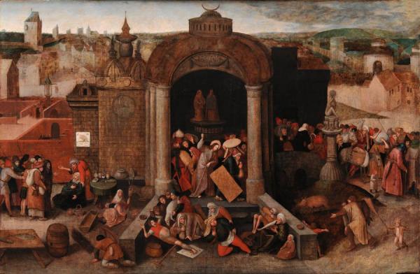 Christ Driving The Traders From The Temple by Pieter Bruegel The Elder Oil Painting Reproductions