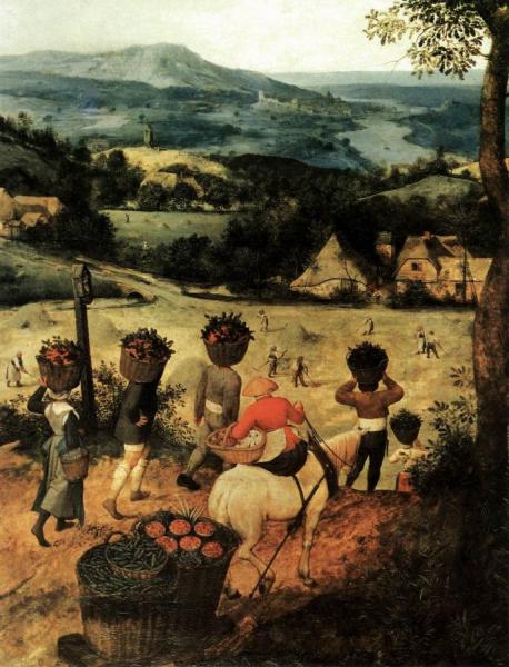 Haymaking (detail) by Pieter Bruegel The Elder