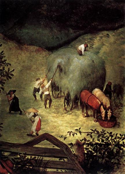 Pieter Bruegel The Elder Haymaking (detail)