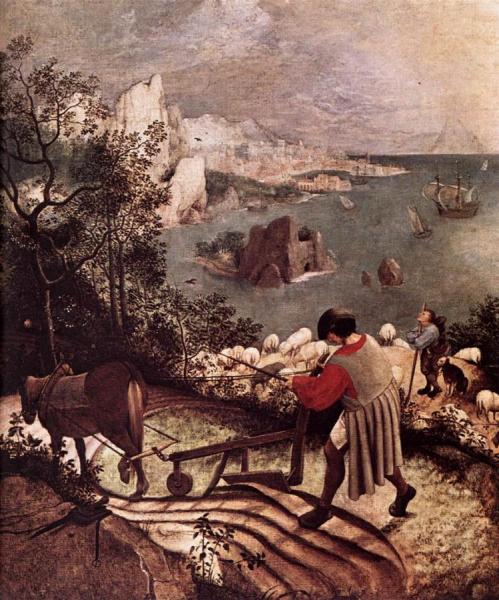 Landscape With The Fall Of Icarus (detail) by Pieter Bruegel The Elder