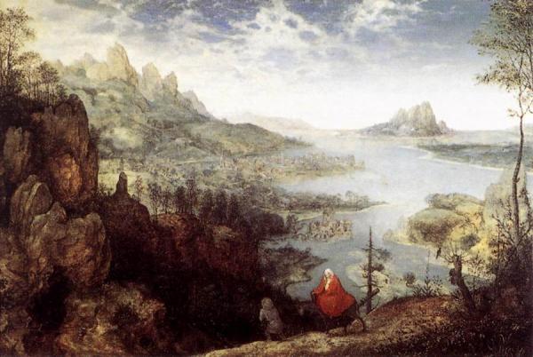 Landscape With The Flight Into Egypt by Pieter Bruegel The Elder