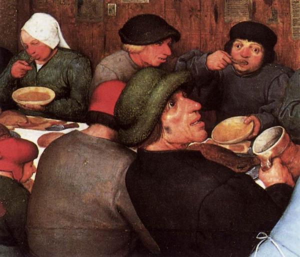 Peasant Wedding (detail) by Pieter Bruegel The Elder