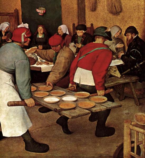 Pieter Bruegel The Elder Peasant Wedding (detail)