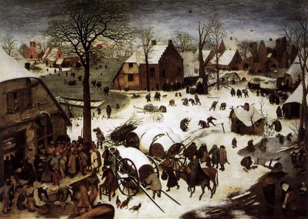 The Census At Bethlehem by Pieter Bruegel The Elder