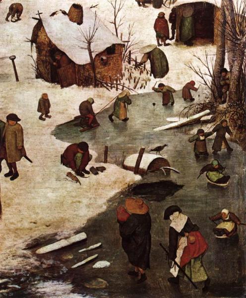Pieter Bruegel The Elder The Census At Bethlehem (detail)
