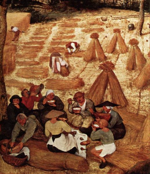 The Corn Harvest (detail) by Pieter Bruegel The Elder