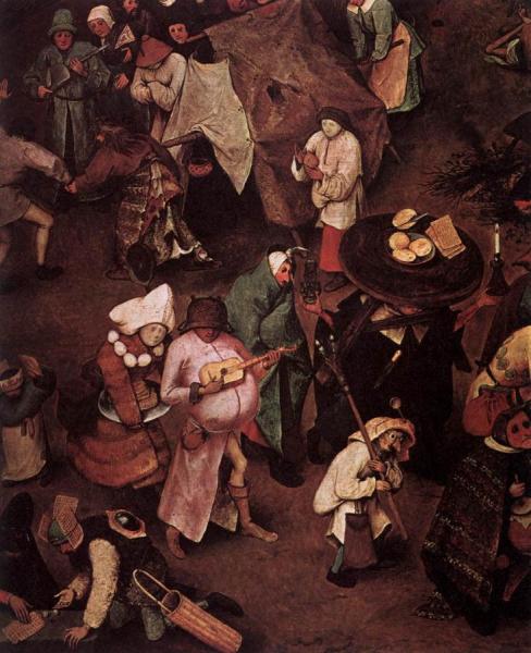 The Fight Between Carnival And Lent (detail) by Pieter Bruegel The Elder