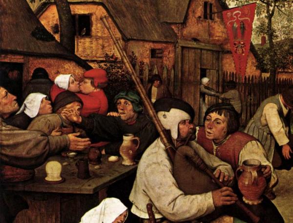 The Peasant Dance (detail) by Pieter Bruegel The Elder