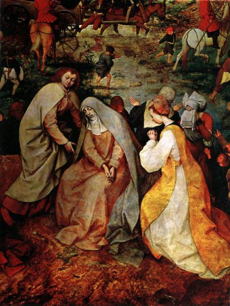 The Procession To Calvary, Detail 2 by Pieter Bruegel The Elder