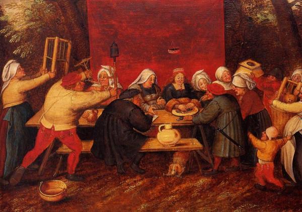 Giving Presents At A Wedding by Pieter Bruegel The Younger