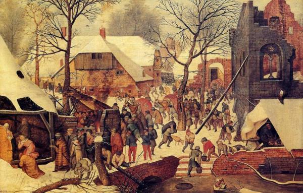 The Adoration Of The Magi In The Snow by Pieter Bruegel The Younger