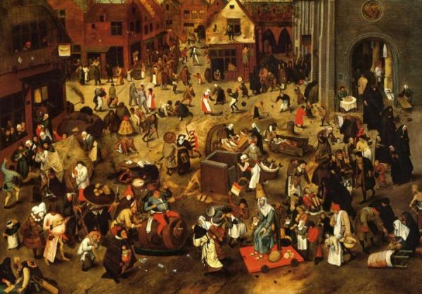 Pieter Bruegel The Younger The Battle Between Lent And Carnival
