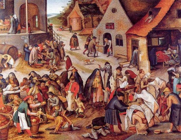 The Seven Acts Of Charity by Pieter Bruegel The Younger Oil Painting Reproductions
