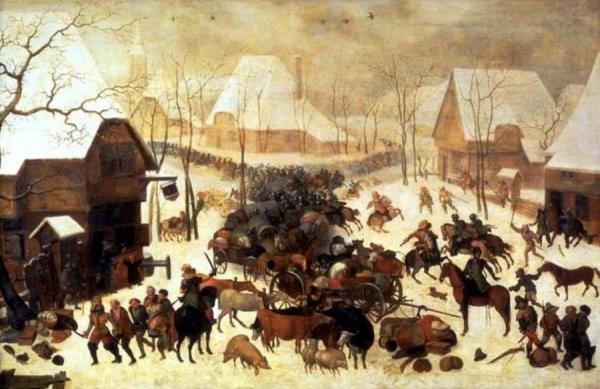 Village Combat by Pieter Bruegel The Younger