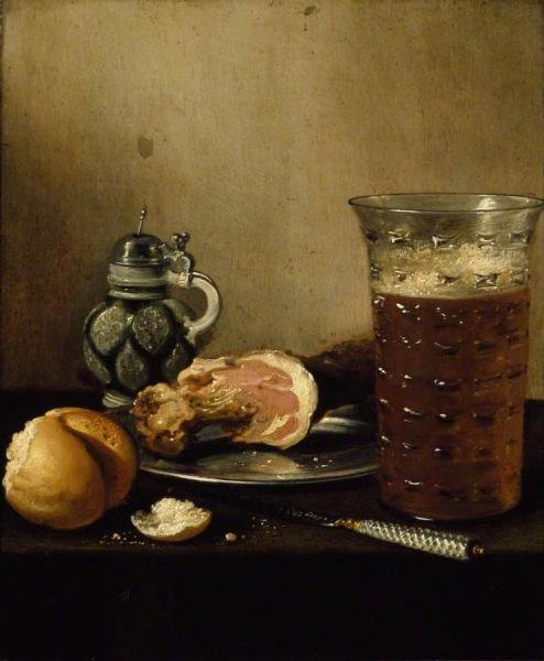 Still Life With A Ham by Pieter Claesz Oil Painting Reproductions