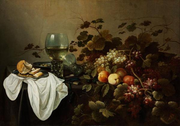 Still Life With Fruit And Roemer by Pieter Claesz