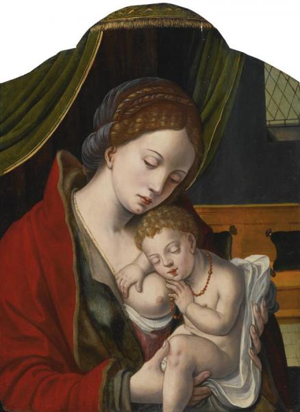 The Virgin And Child by Pieter Coecke Van Aelst