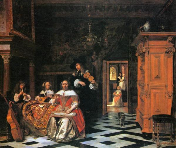 Family Making Music by Pieter De Hooch