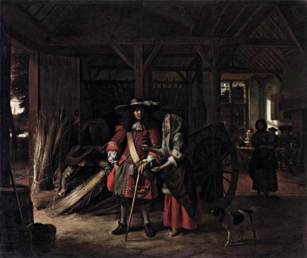 Paying The Hostess by Pieter De Hooch