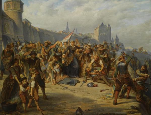 Kenau Simonsdochter Hasselaer On The City Walls Of Haarlem by Pieter Haaxman Oil Painting Reproductions