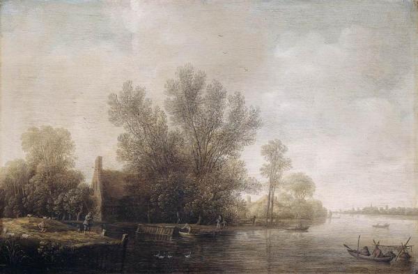 River Landscape by Pieter Jansz. Van Asch
