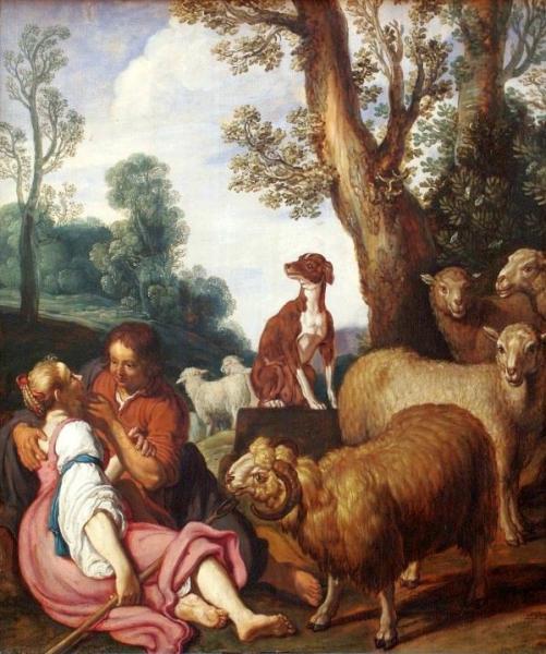 Pastoral Scene (granida And Daifilo) by Pieter Lastman Oil Painting Reproductions