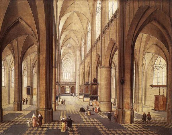 Interior Of A Church by Pieter Neefs The Elder