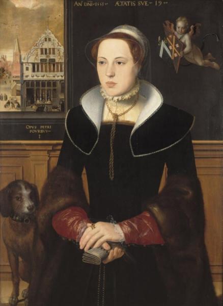 Portrait Of Jacquemyne Buuck by Pieter Pourbus