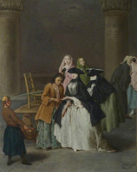 A Fortune Teller Of Venice by Pietro Longhi Oil Painting Reproductions