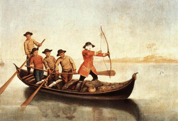 Duck Hunters On The Lagoon by Pietro Longhi