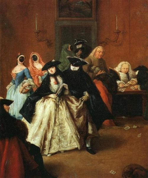 The Ridotto by Pietro Longhi