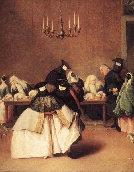 The Ridotto by Pietro Longhi