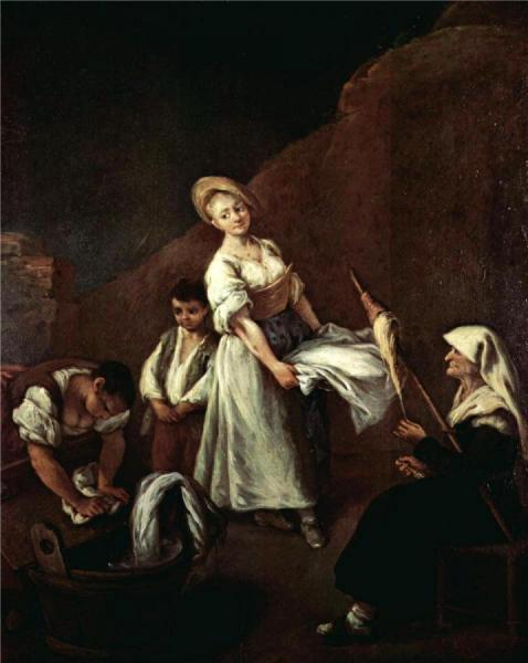 The Washerwomen by Pietro Longhi Oil Painting Reproductions