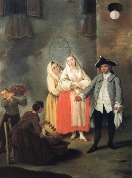 Vendor Of Roast Meat by Pietro Longhi Oil Painting Reproductions