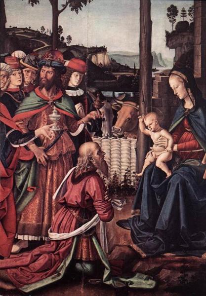 Adoration Of The Kings (epiphany) [detail] by Pietro Perugino