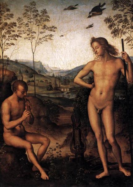 Apollo And Marsyas by Pietro Perugino