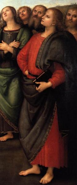 Assumption Of The Virgin (detail) by Pietro Perugino