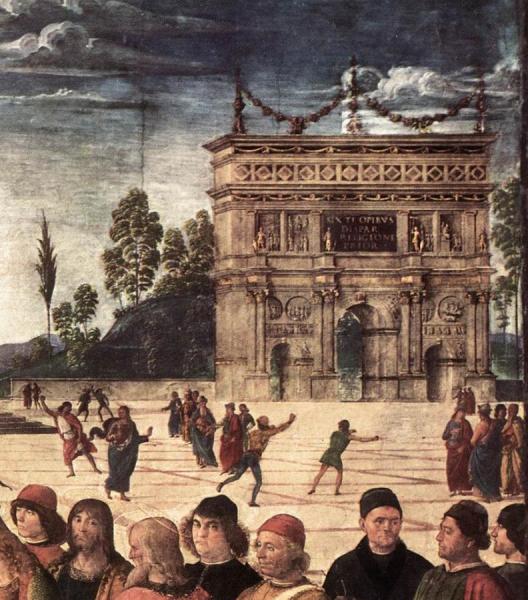 Baptism Of Christ [detail] by Pietro Perugino Oil Painting Reproductions