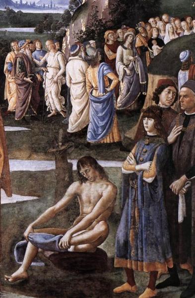 Baptism Of Christ [detail] by Pietro Perugino